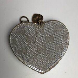 Gucci Silver Heart Coin Pouch